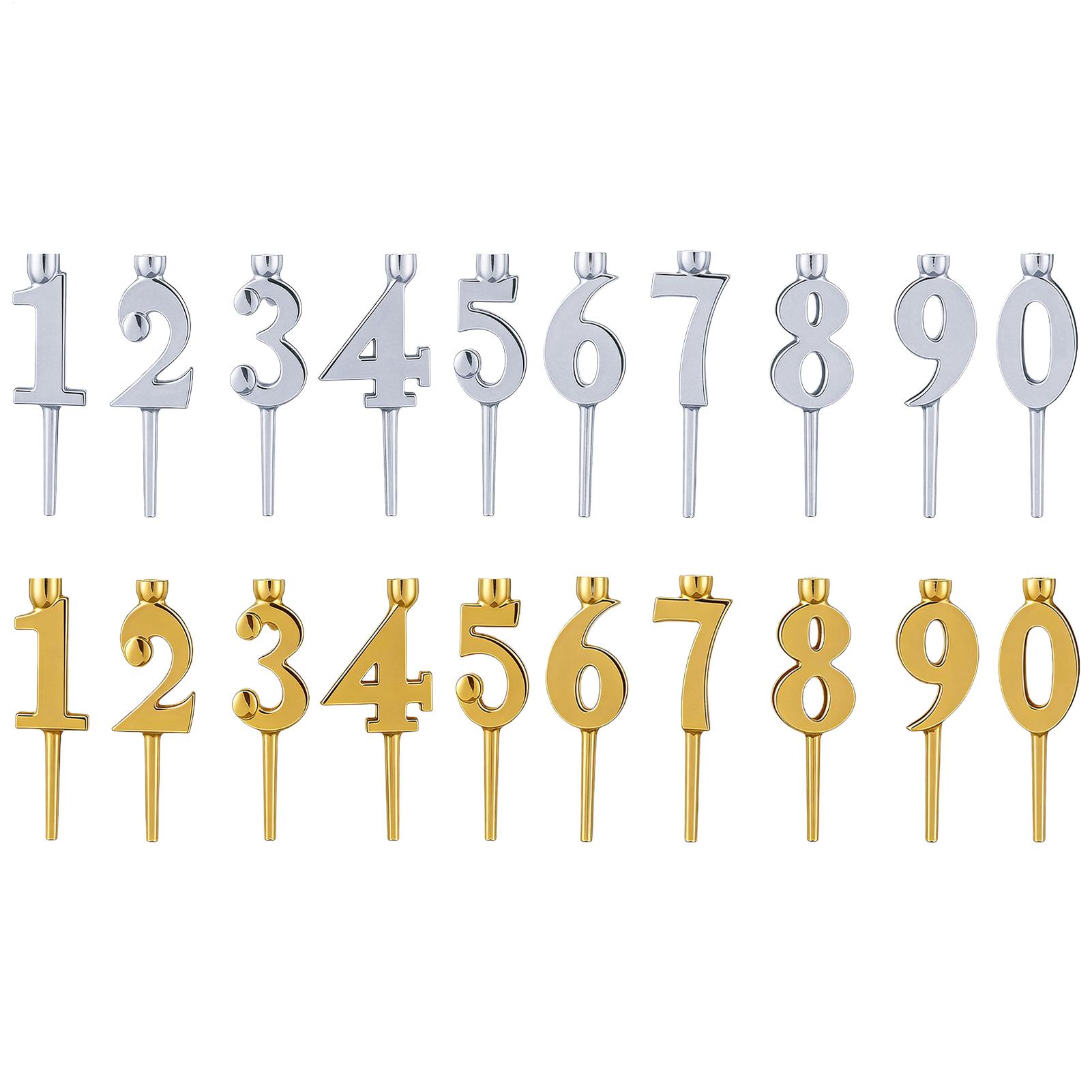 Candle Supplies Beeswax - Number Birthday Candle Holders for Cake