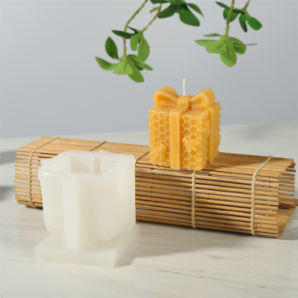 Honeycomb Bow Gift Box Silicon - Candle Supplies Beeswax 리뷰 및 가격