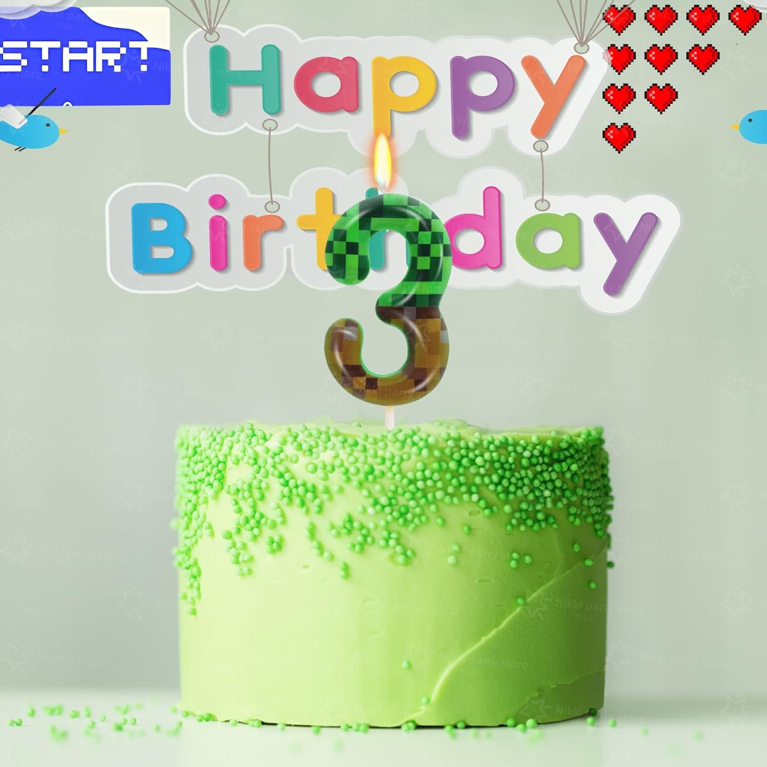 Miner Birthday Candles Birthda - Candle Supplies Video 리뷰 및 가격