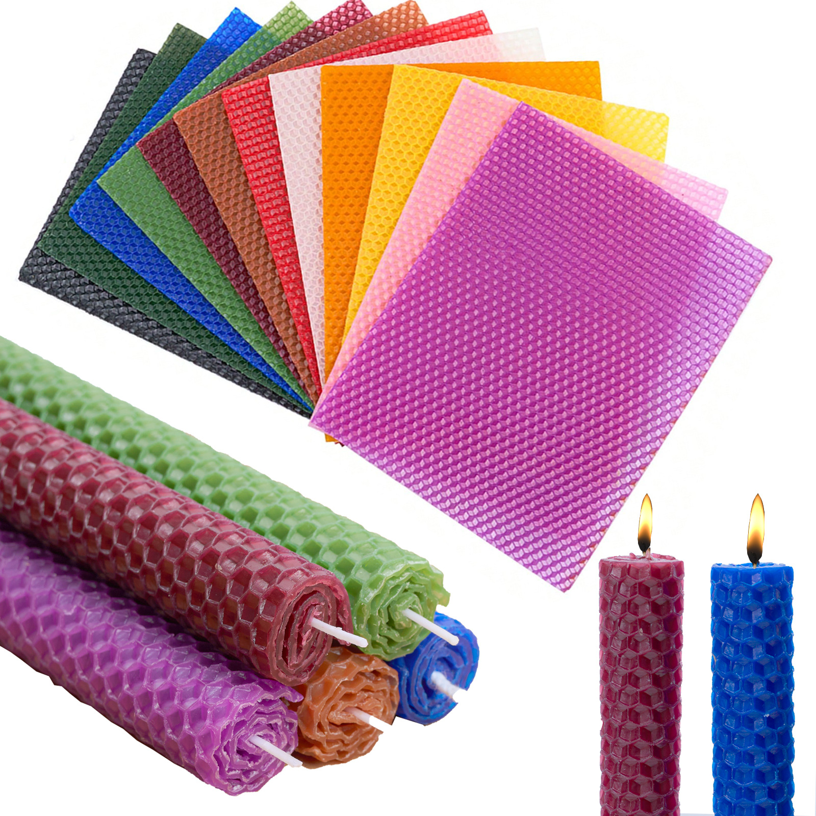 6 Pcs /15*20cm Beeswax Candle  - Candle Supplies Beeswax 리뷰 및 가격