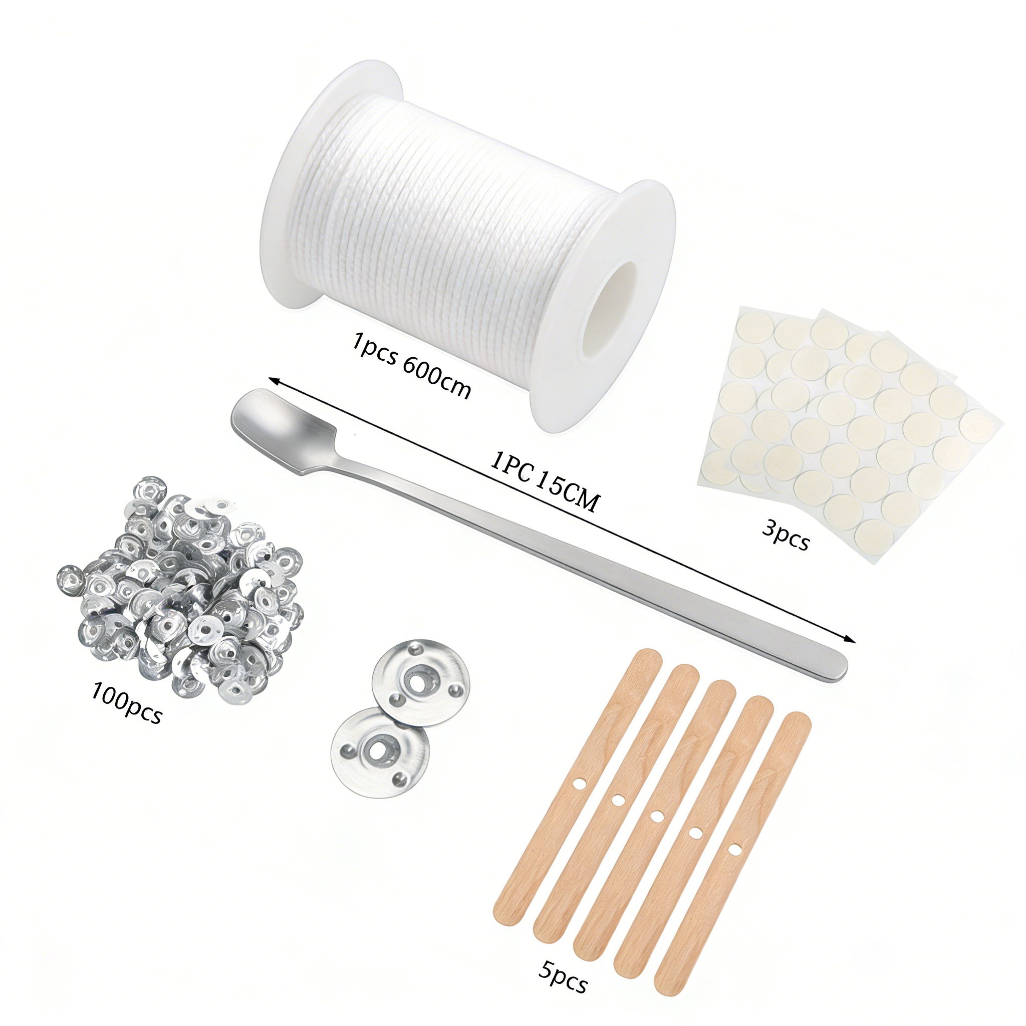 Premium DIY Candle Making Kit: - Wood Wick Tab Set 리뷰 및 가격