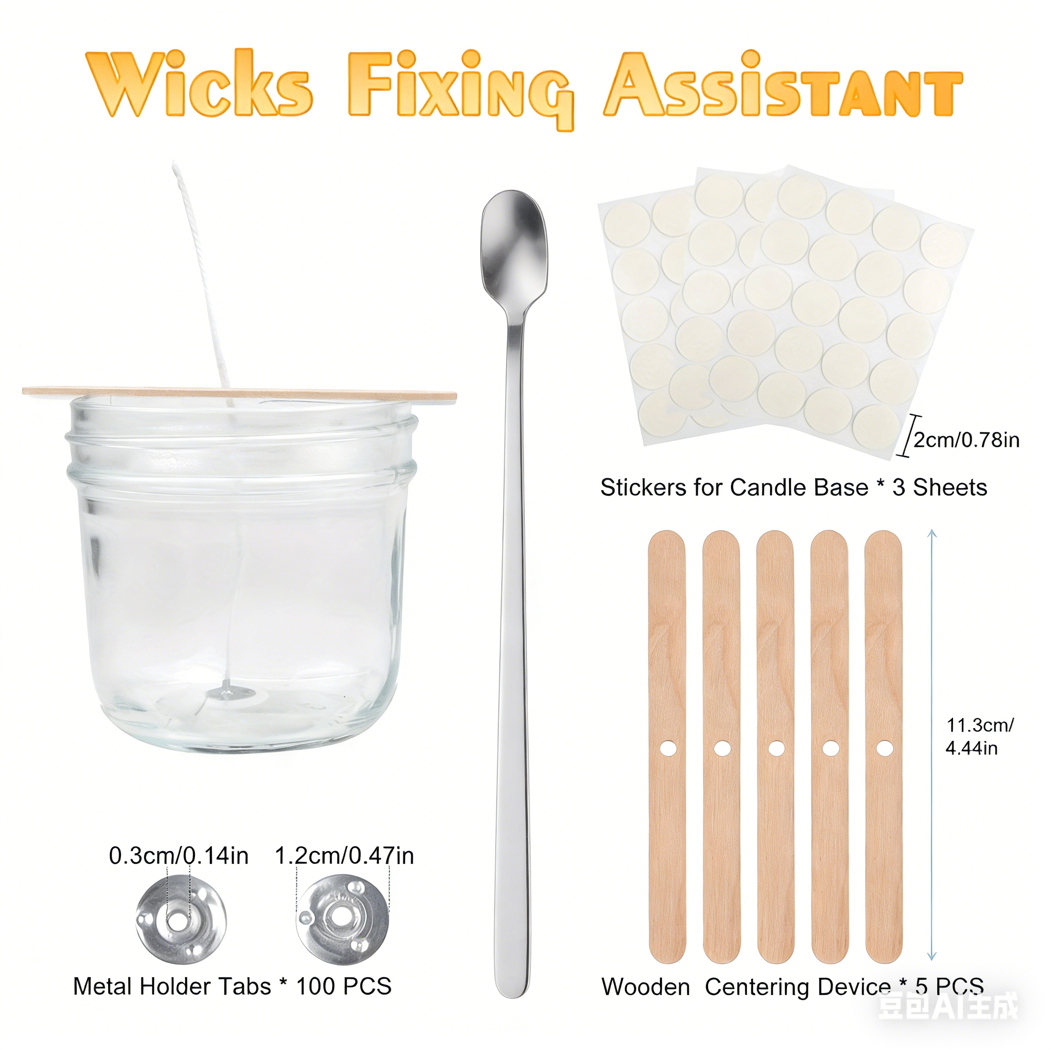 Premium DIY Candle Making Kit: - Wood Wick Tab Set 리뷰 및 가격