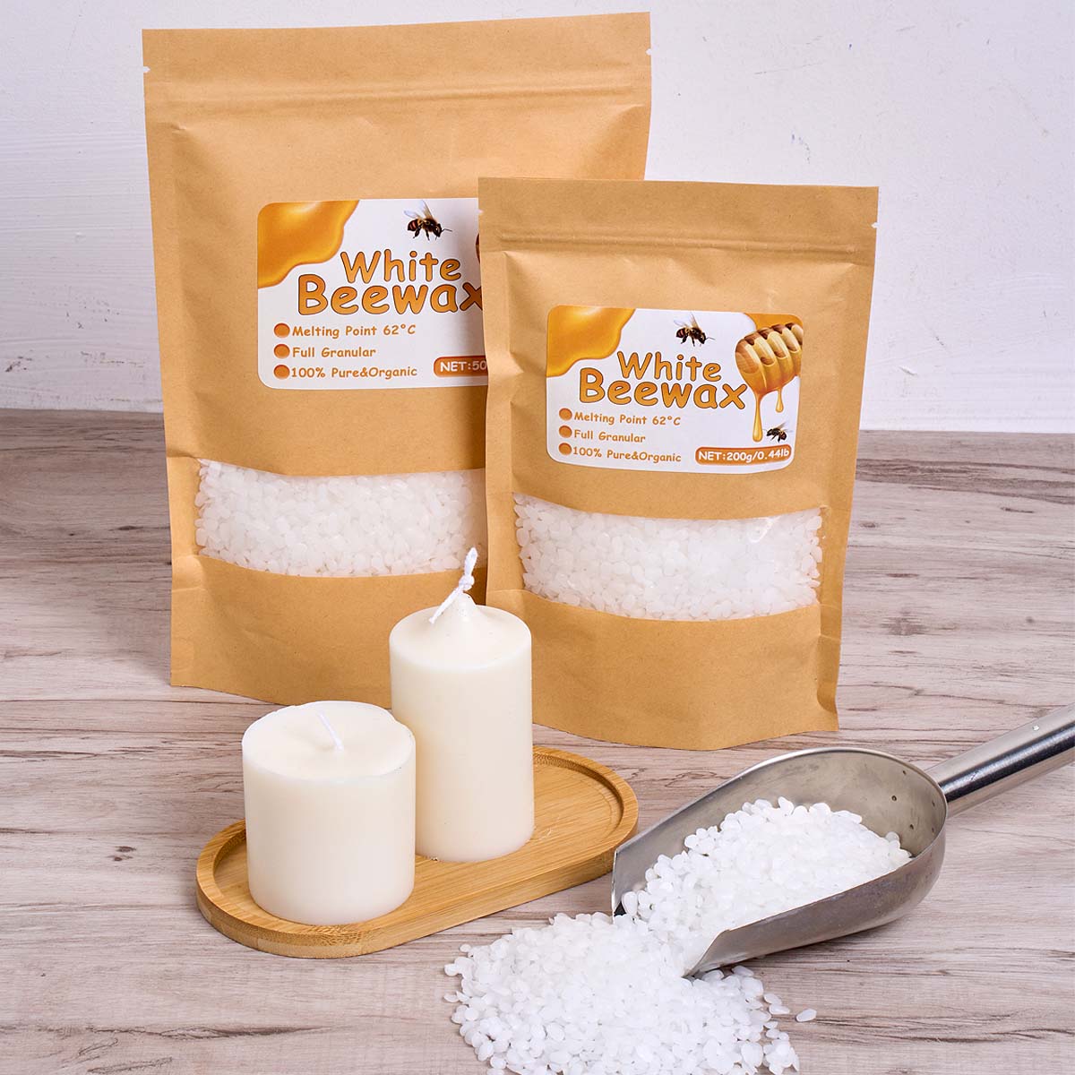 500g White Beeswax DIY Candle  - Candle Supplies Beeswax 리뷰 및 가격