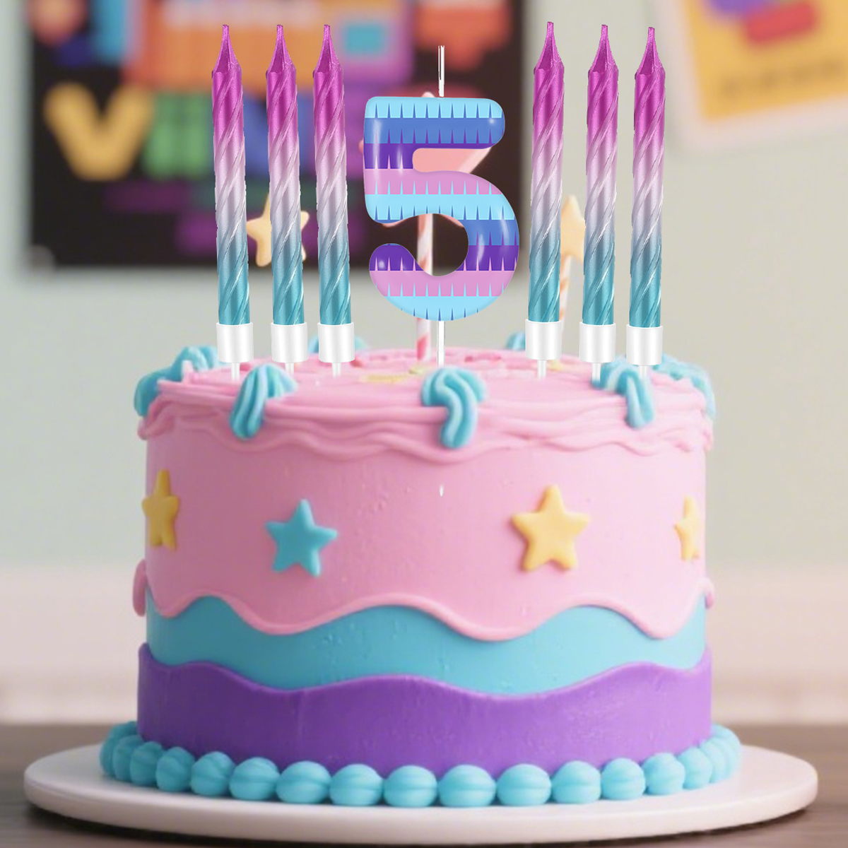 7pcs Video Game Birthday Candl - Candle Supplies Video 리뷰 및 가격