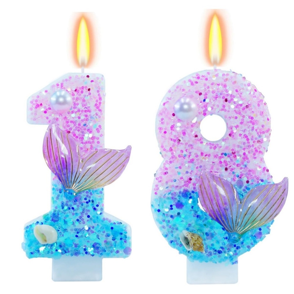 Mermaid Themed Birthday Candle - Candle Supplies Beeswax 리뷰 및 가격