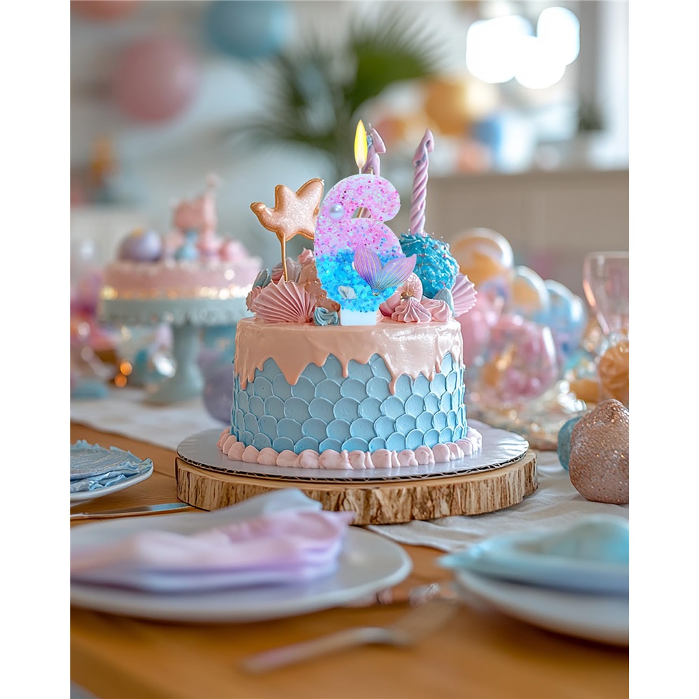 Mermaid Themed Birthday Candle - Candle Supplies Beeswax 리뷰 및 가격