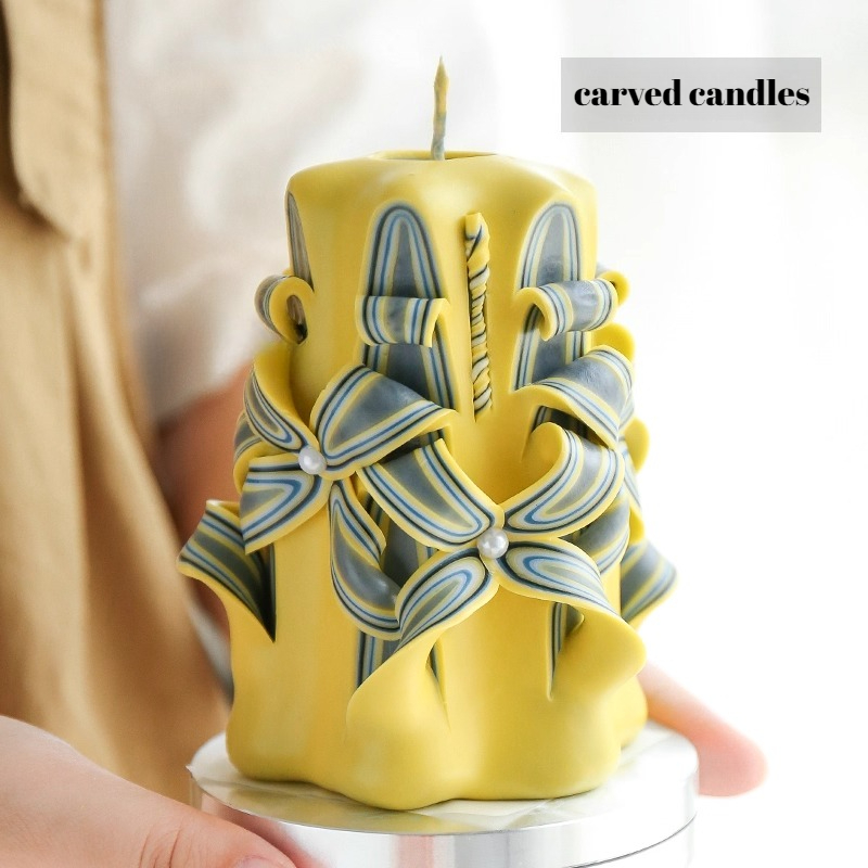 1KG Carved Scented Candle Raw  - Candle Supplies Beeswax 리뷰 및 가격